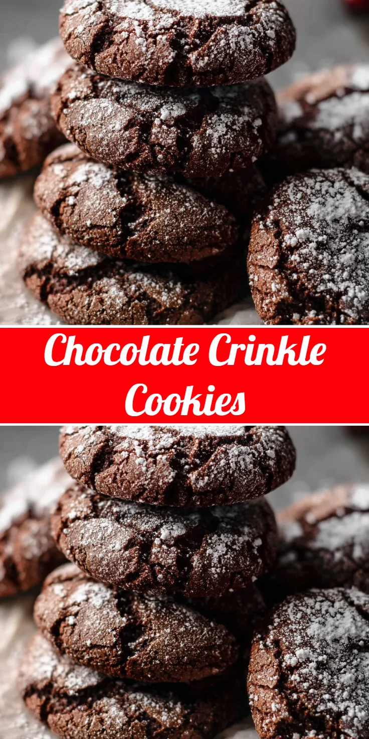 Chocolate Crinkle Cookies