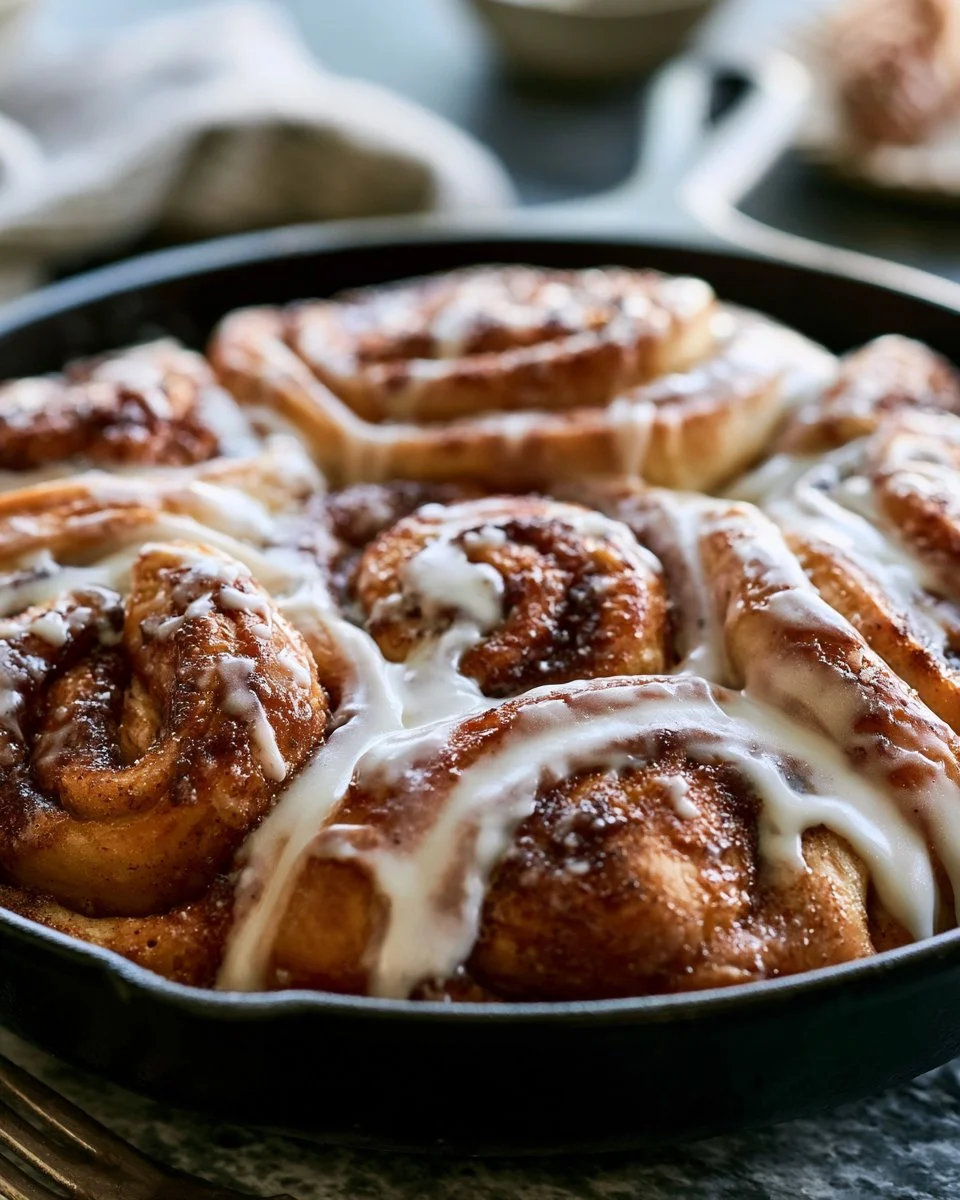 Cinnamon Roll Skillet Bread