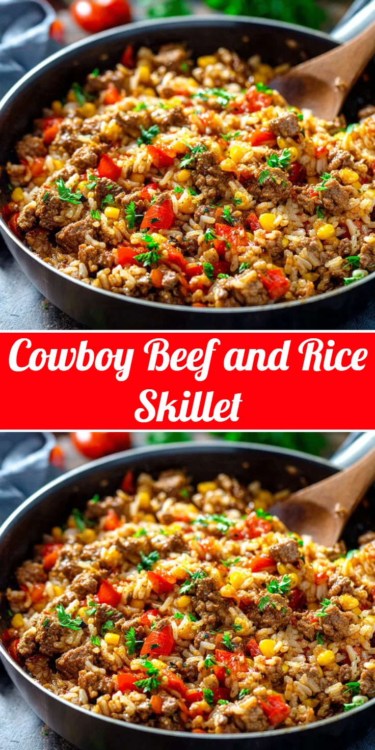 Cowboy Beef and Rice Skillet