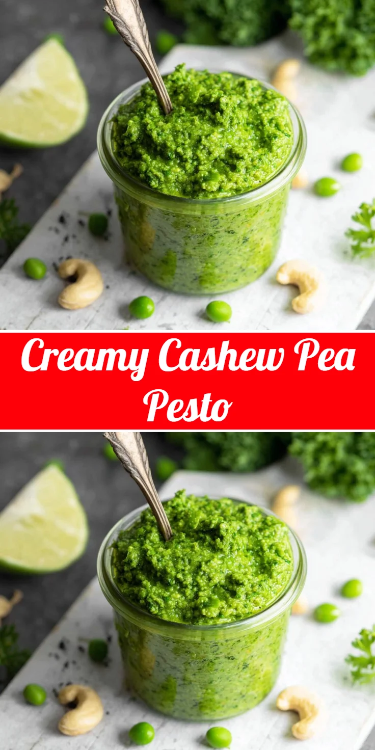 Creamy Cashew Pea Pesto