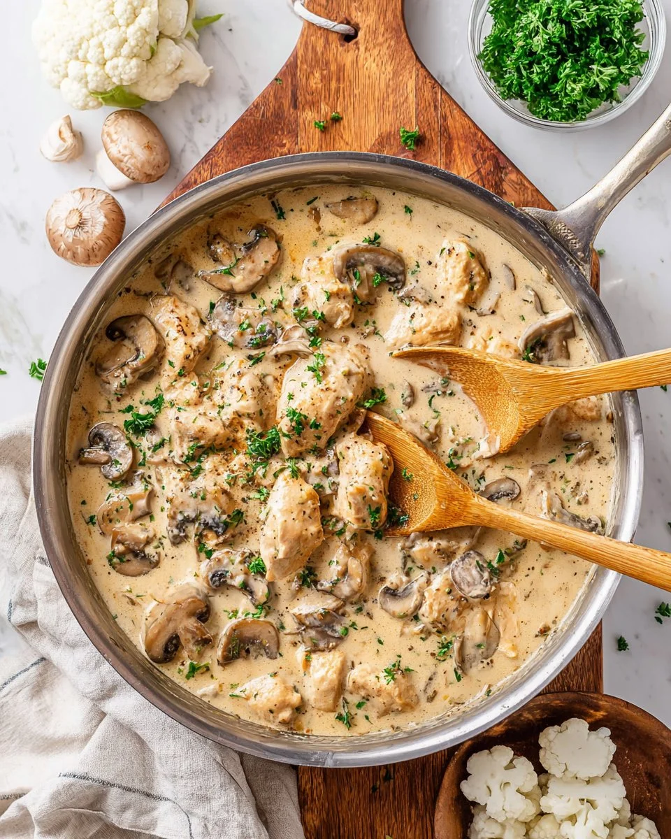 Creamy Chicken and Mushroom Soup