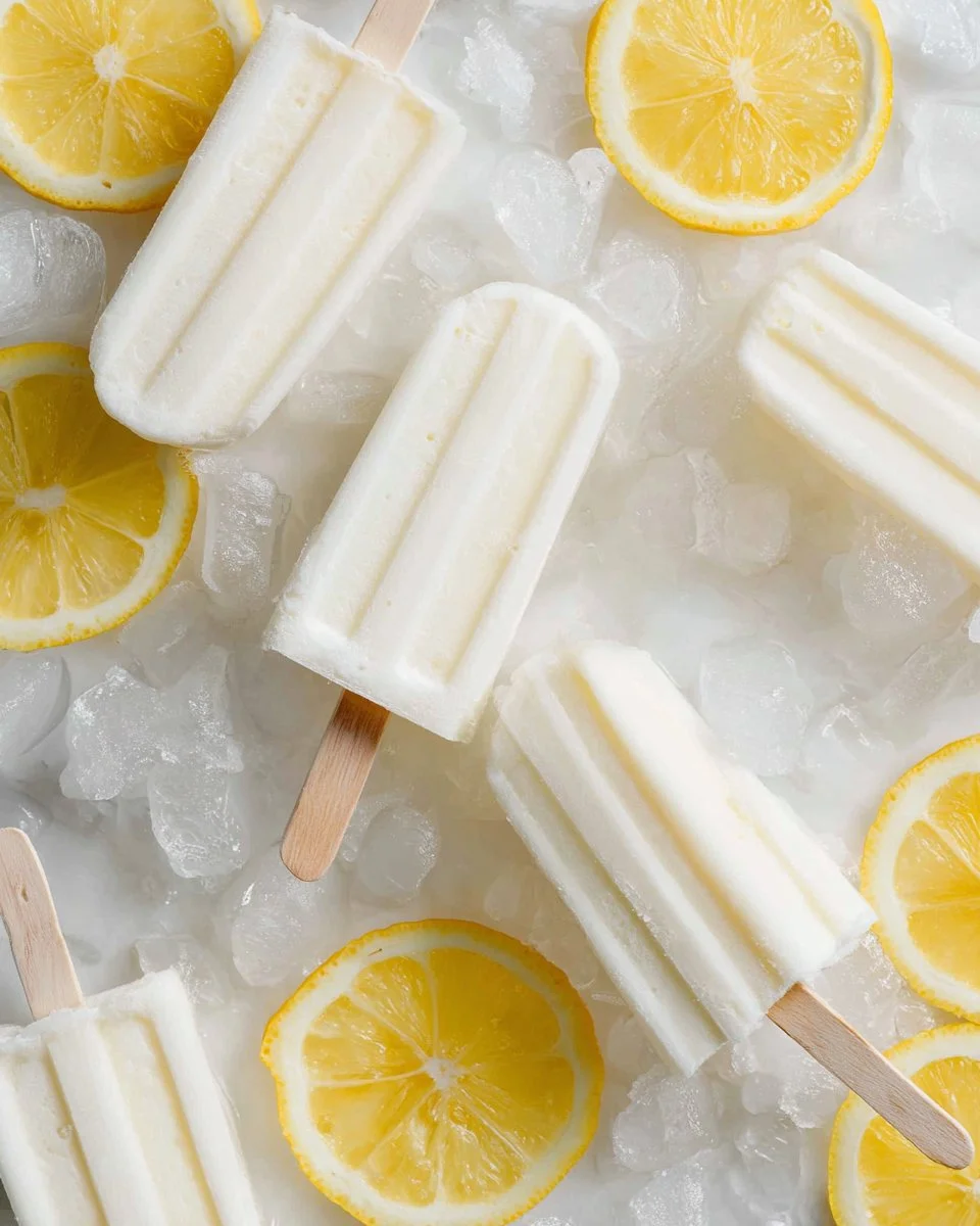Creamy Lemon Popsicles