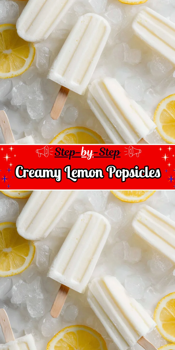 Creamy Lemon Popsicles