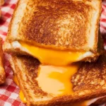 Delicious Disneyland grilled cheese copycat recipe with crispy bread and melted cheese