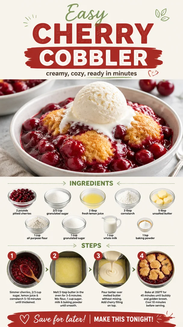 Easy Cherry Cobbler