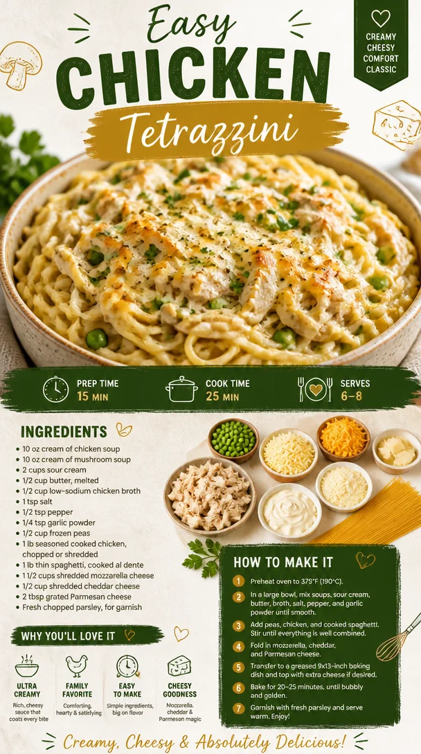 Easy Chicken Tetrazzini