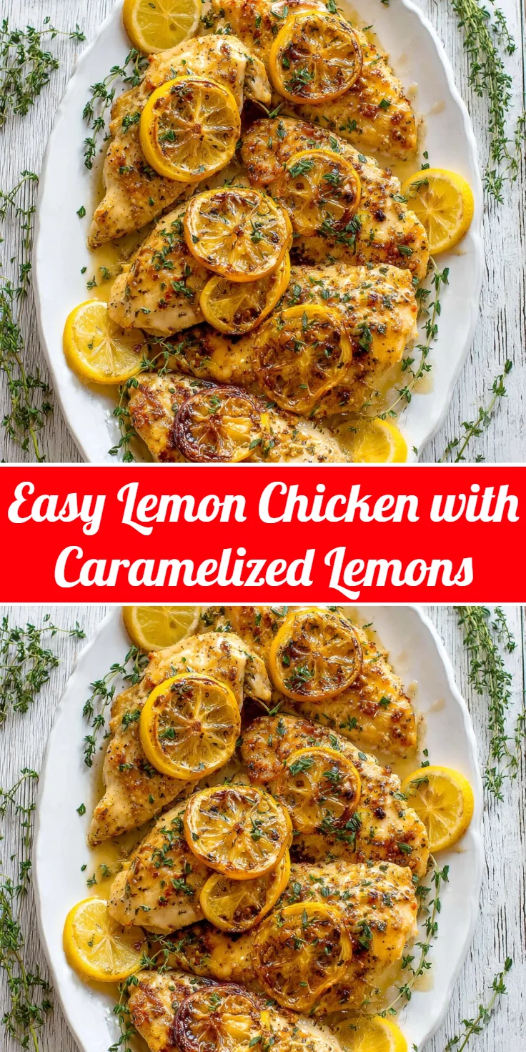 Easy Lemon Chicken with Caramelized Lemons