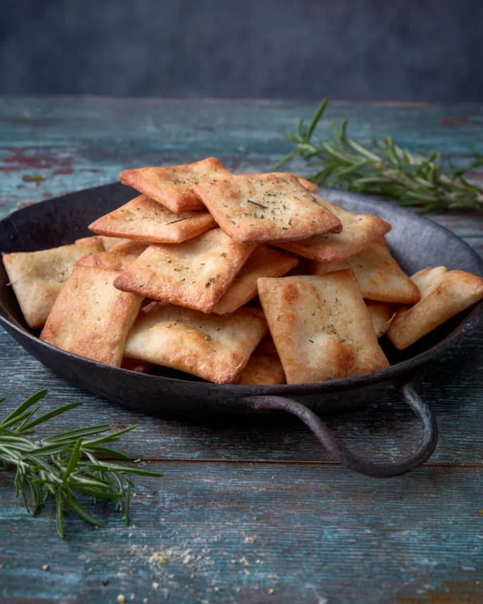 Easy Rosemary Crackers