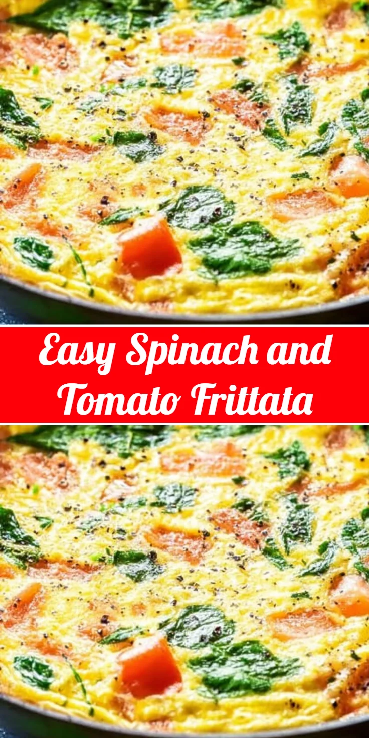 Easy Spinach and Tomato Frittata