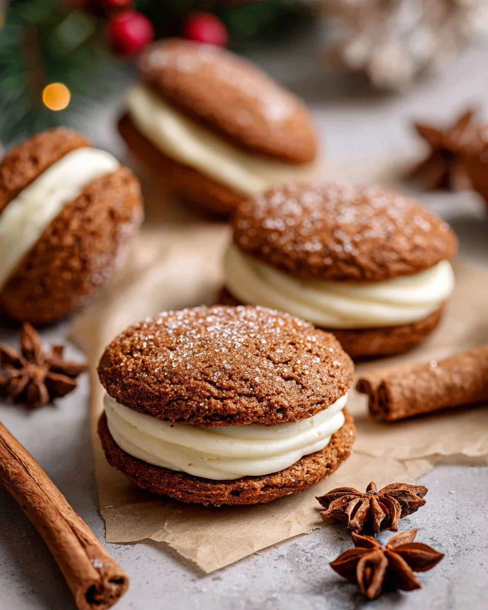 Gingerbread Sandwich Cookies