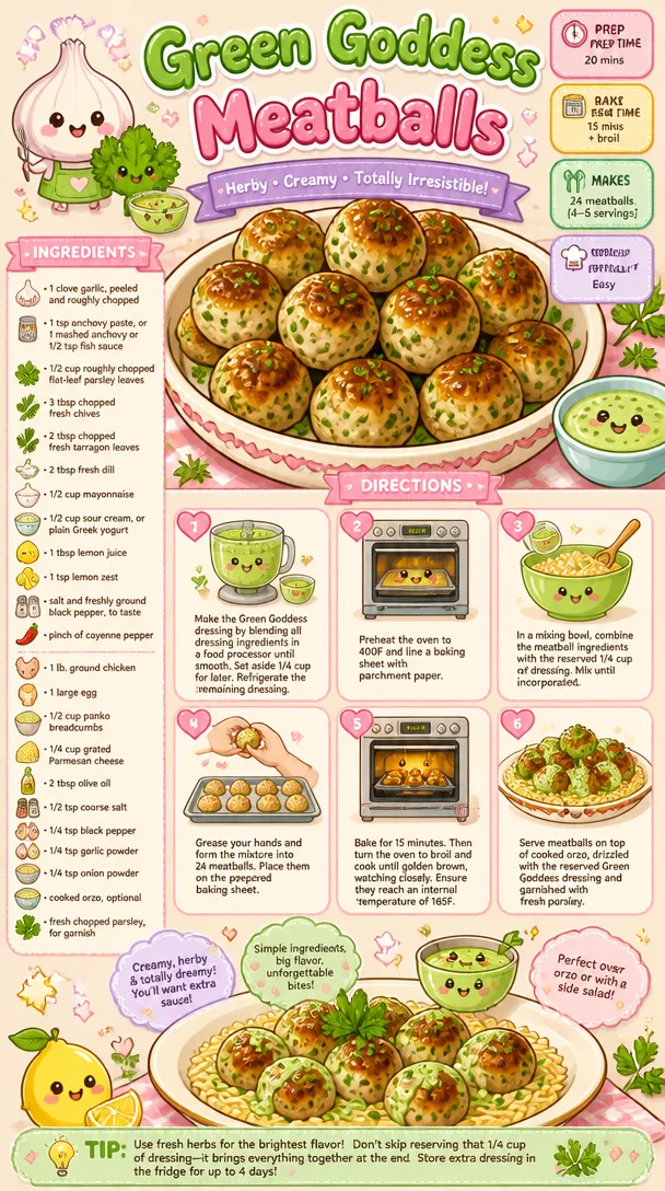 Green Goddess Meatballs
