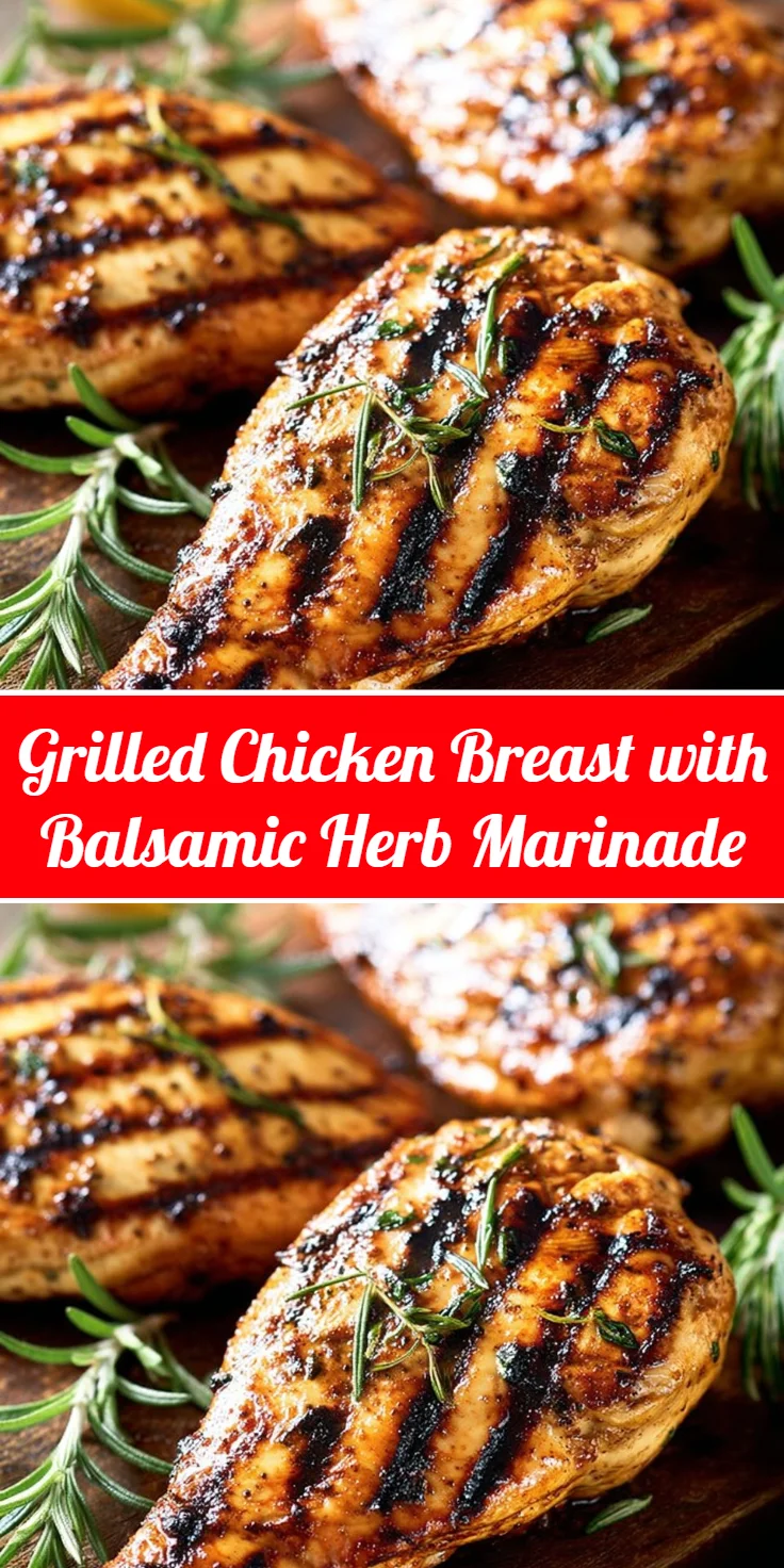Grilled Chicken Breast with Balsamic Herb Marinade