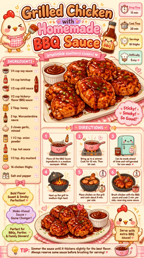 Grilled Chicken with Homemade BBQ Sauce
