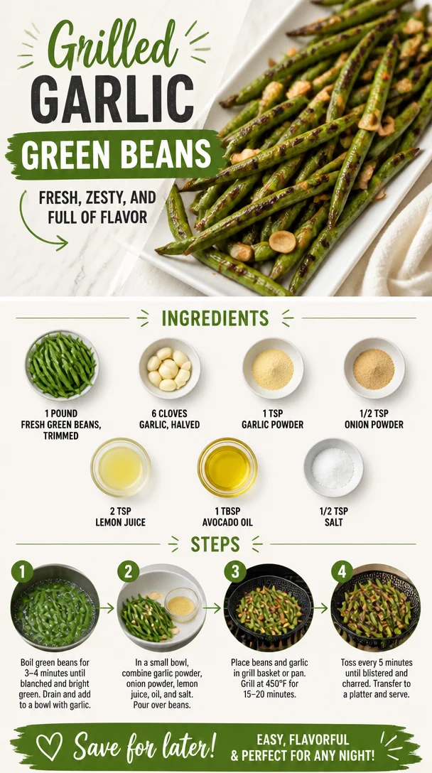 Grilled Garlic Green Beans
