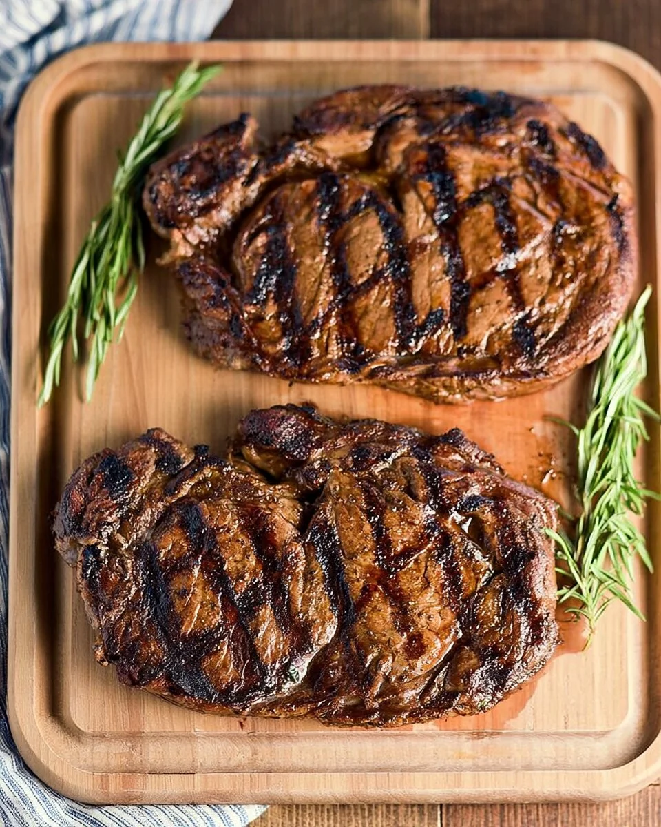 Grilled Rosemary Marinated Steaks