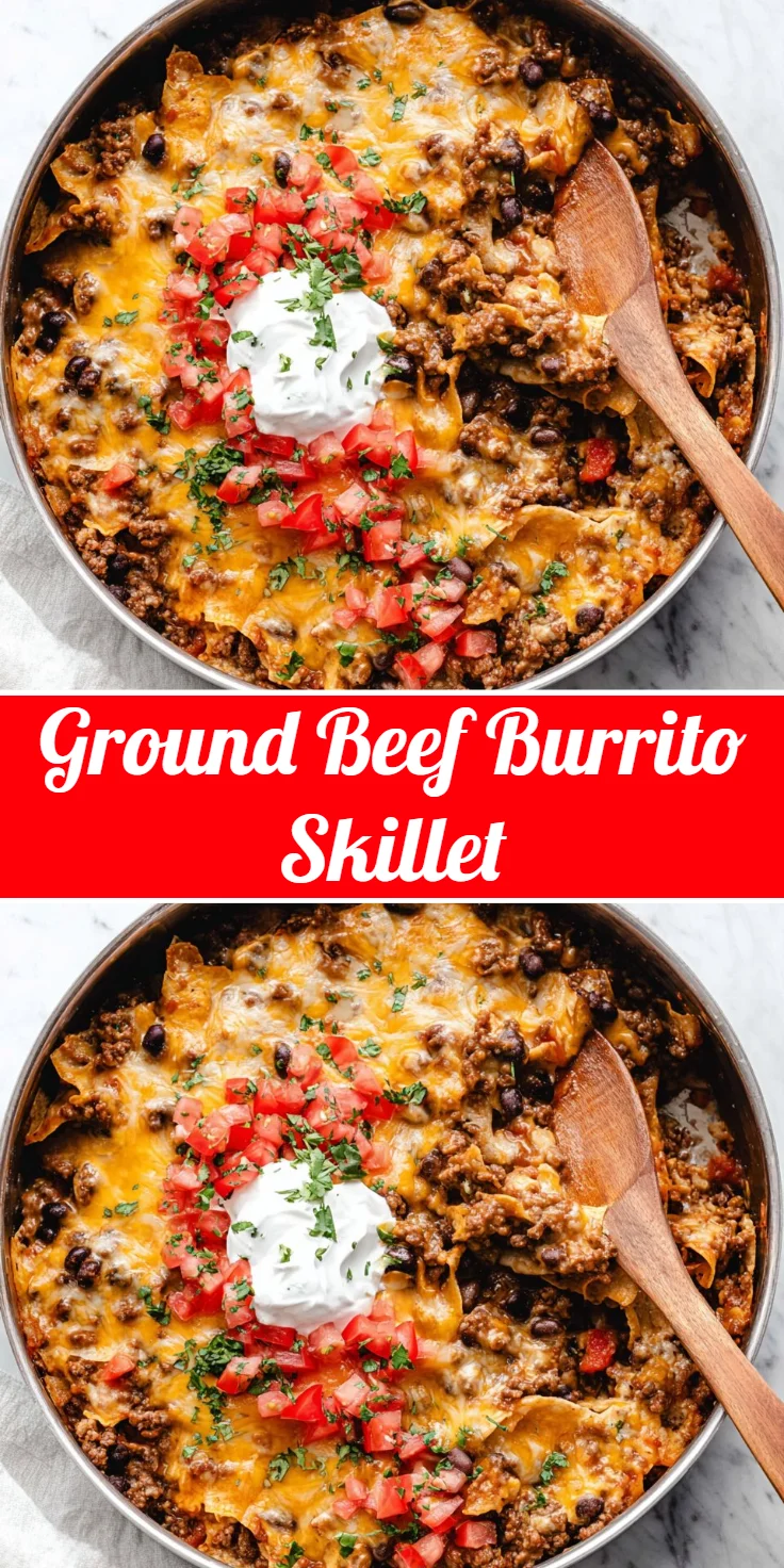 Ground Beef Burrito Skillet
