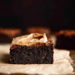 Delicious and fudgy Guinness brownies topped with chocolate ganache