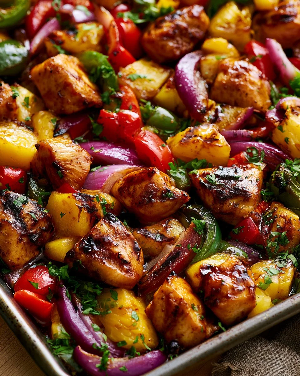 Hawaiian Chicken Sheet Pan