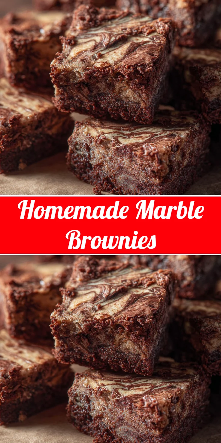Homemade Marble Brownies