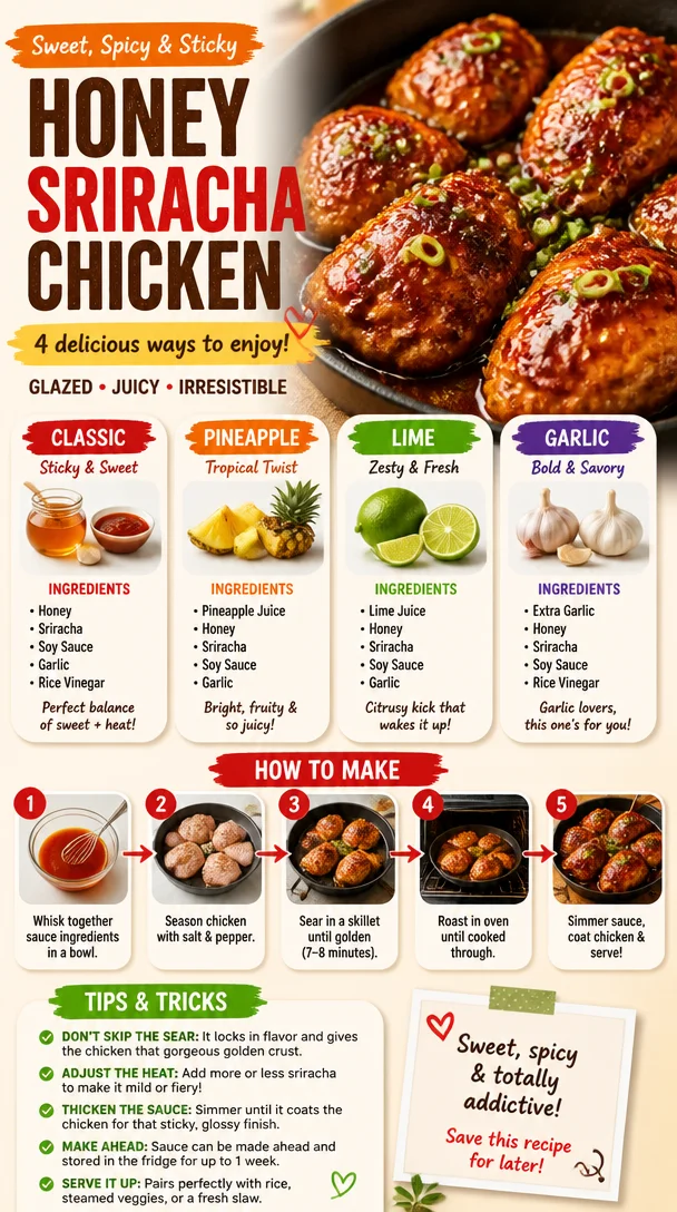 Honey Sriracha Chicken