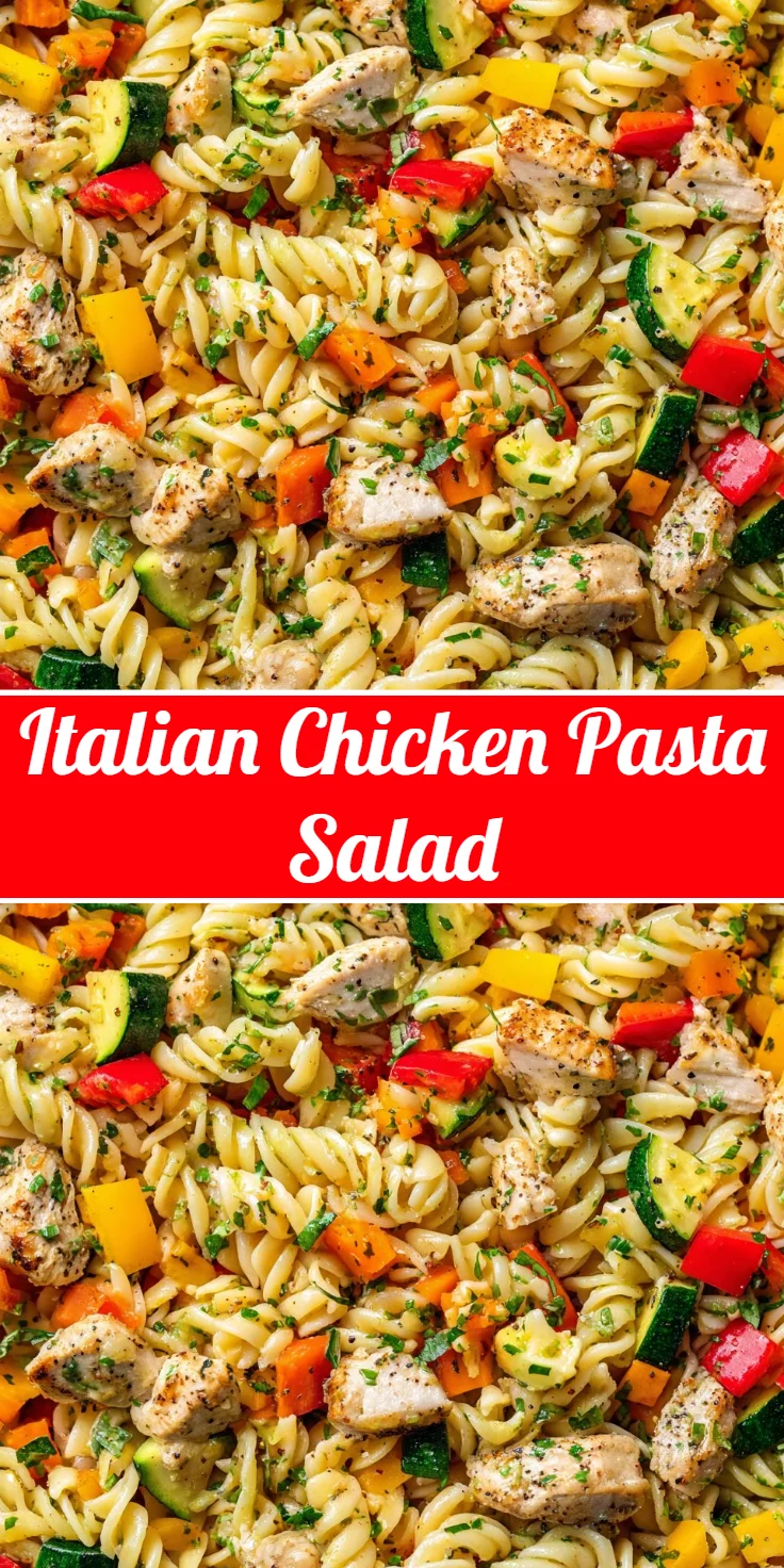 Italian Chicken Pasta Salad