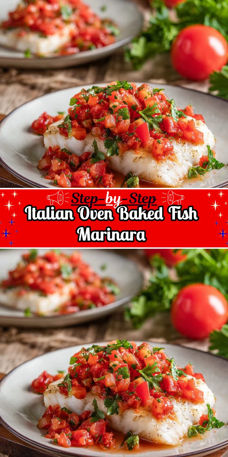 Italian Oven Baked Fish Marinara