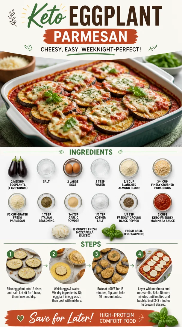 Keto Eggplant Parmesan