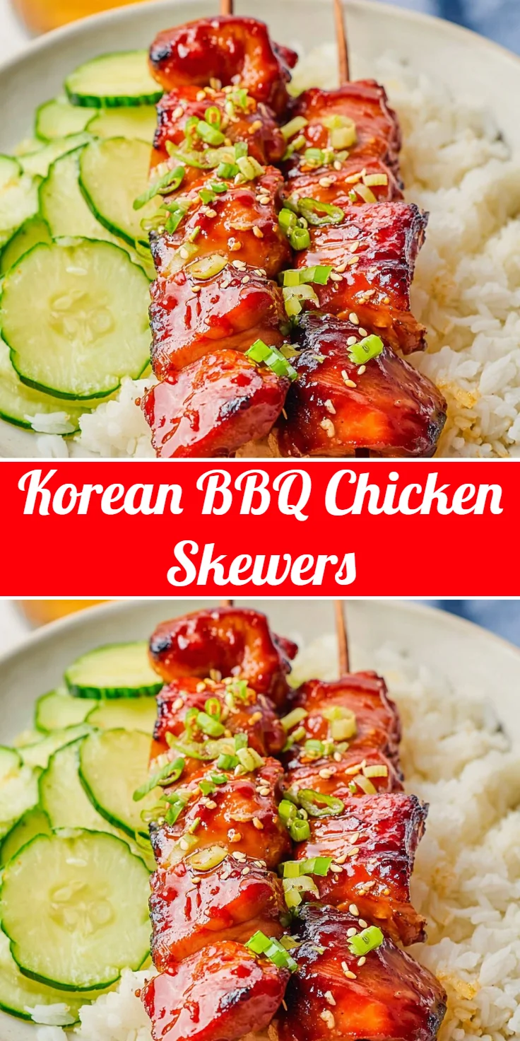 Korean BBQ Chicken Skewers