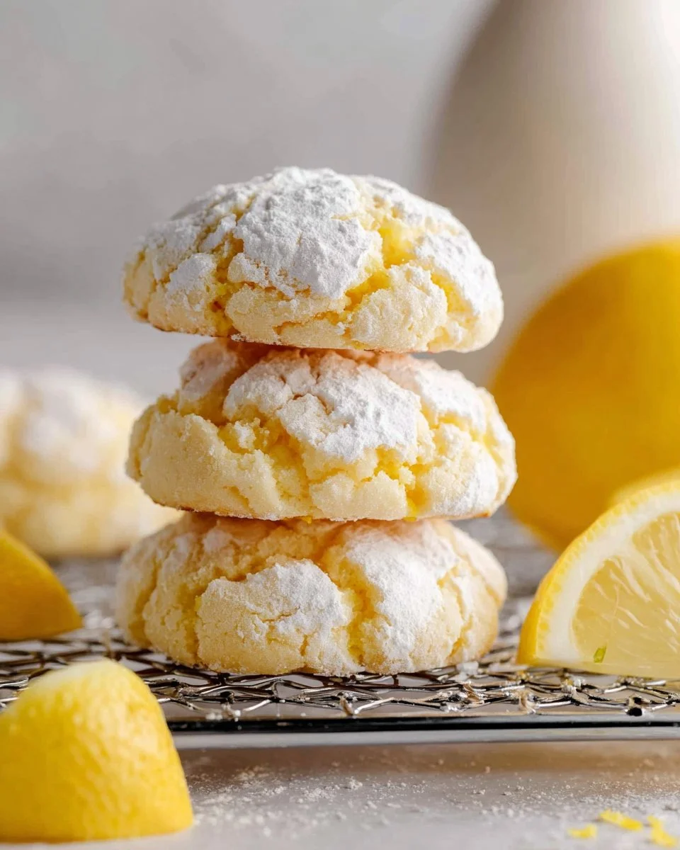 Lemon Crinkle Cookies