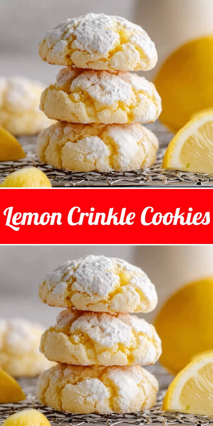 Lemon Crinkle Cookies