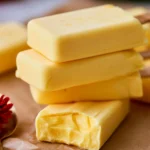 Delicious homemade mango popsicles ready to enjoy on a hot day.