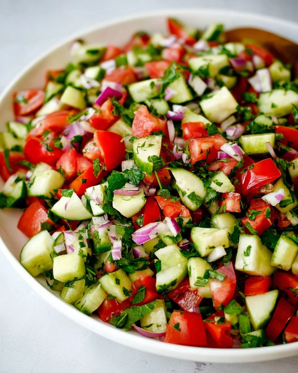 Mediterranean Cucumber Tomato Salad