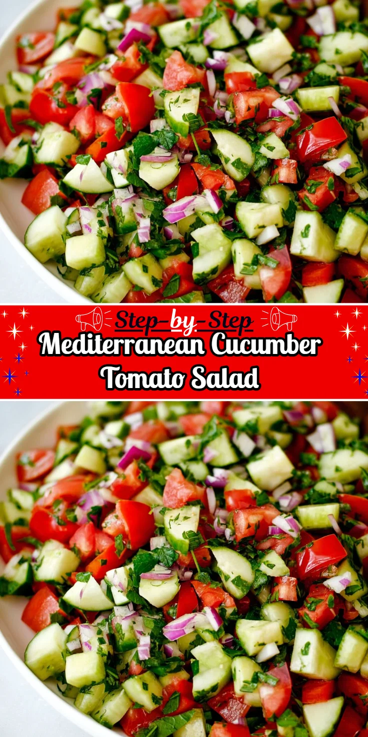 Mediterranean Cucumber Tomato Salad