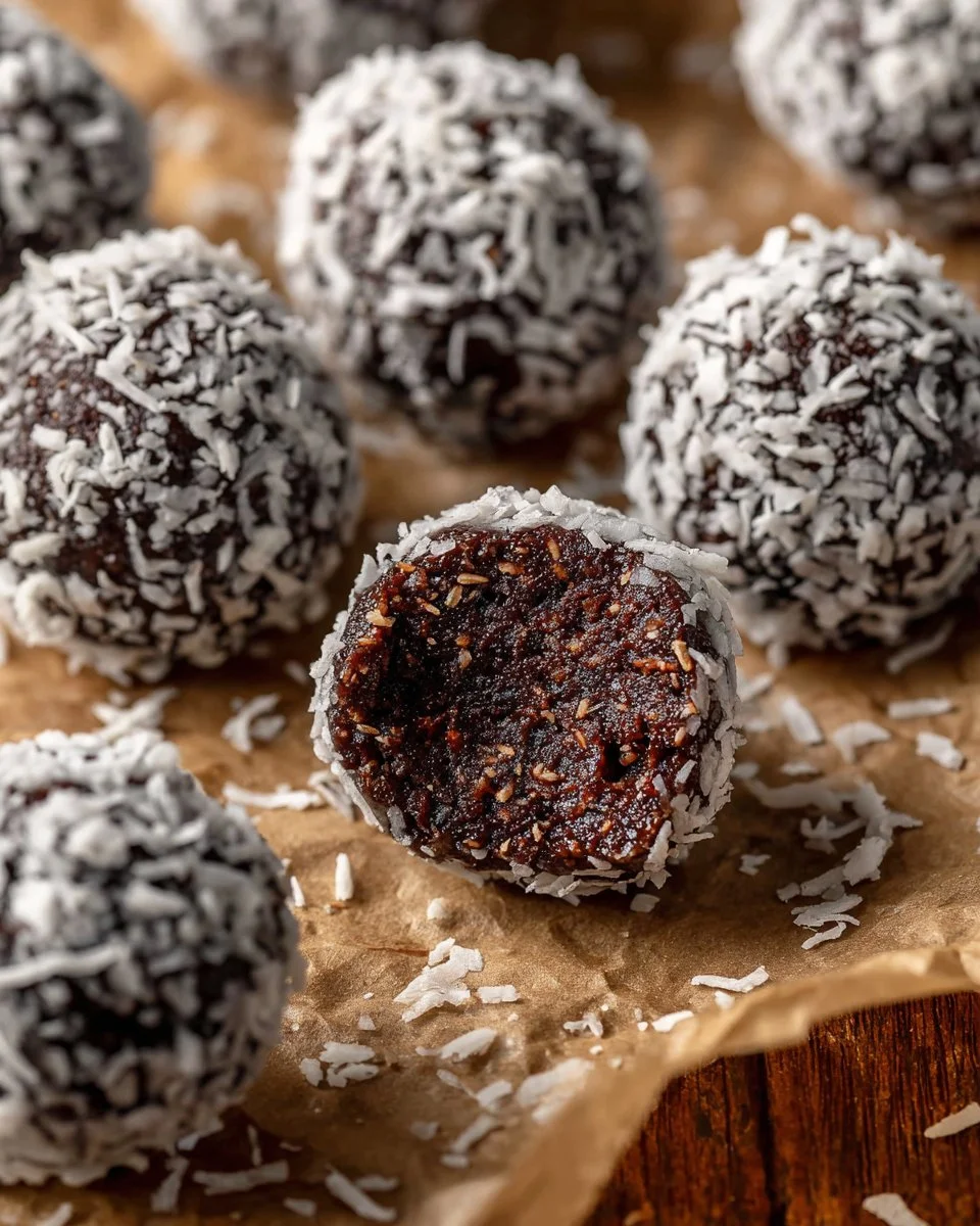 No Bake Brownie Energy Bites
