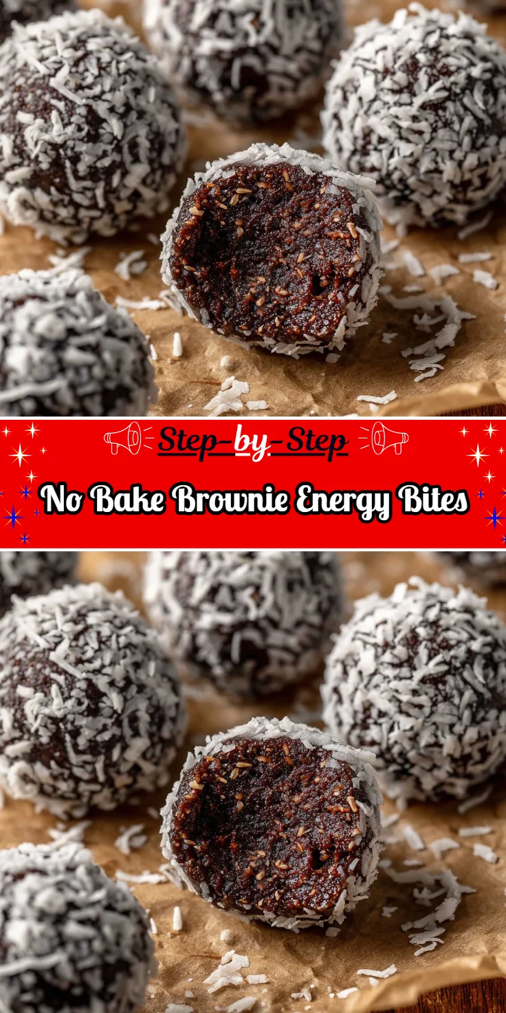 No Bake Brownie Energy Bites