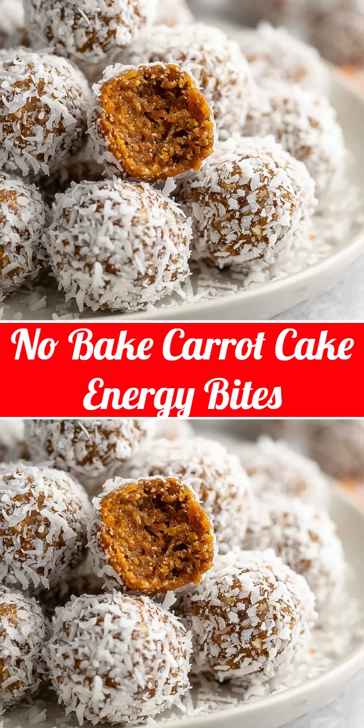 No Bake Carrot Cake Energy Bites