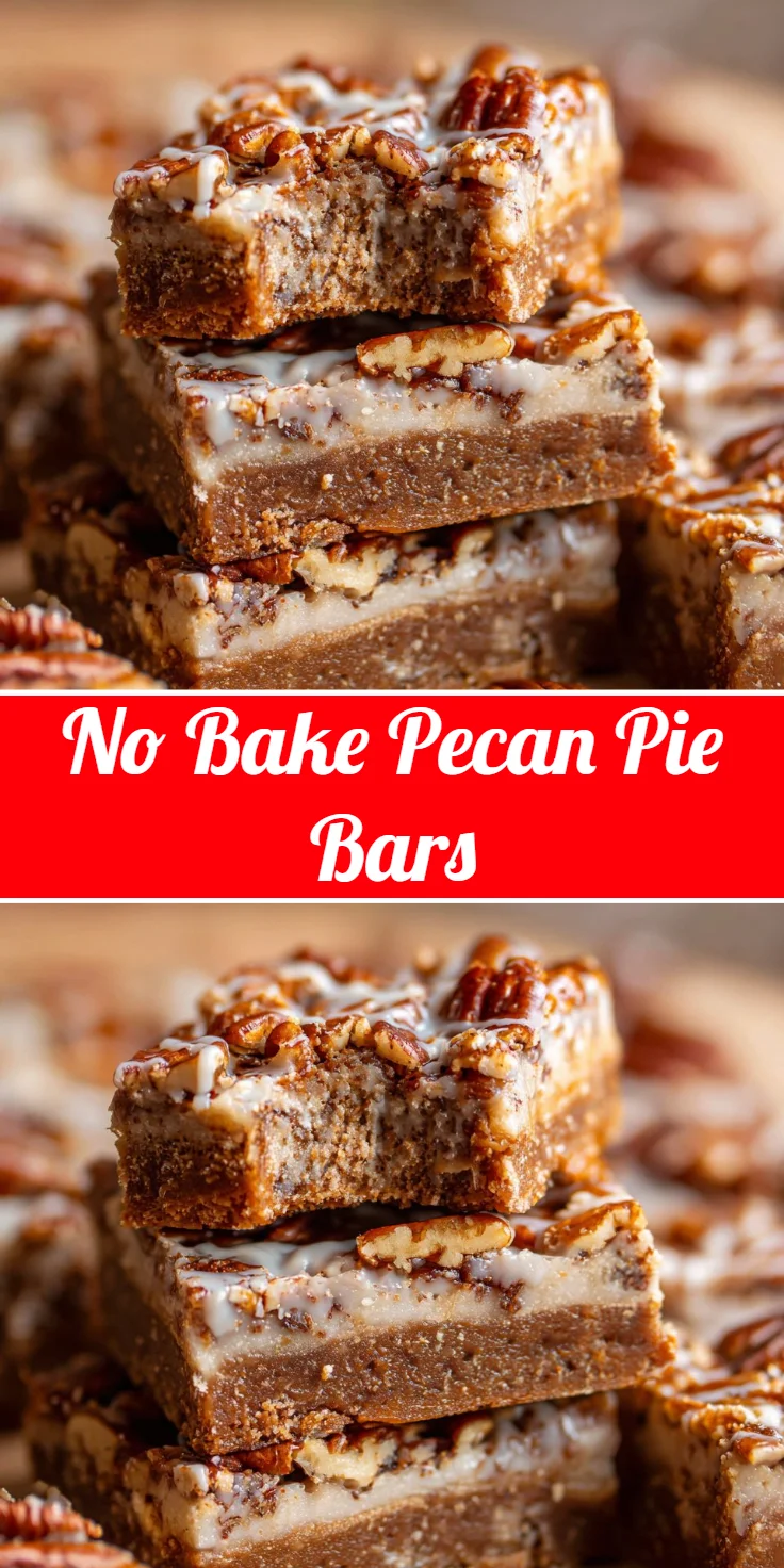 No Bake Pecan Pie Bars