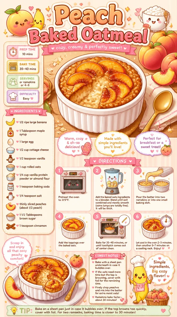Peach Baked Oatmeal