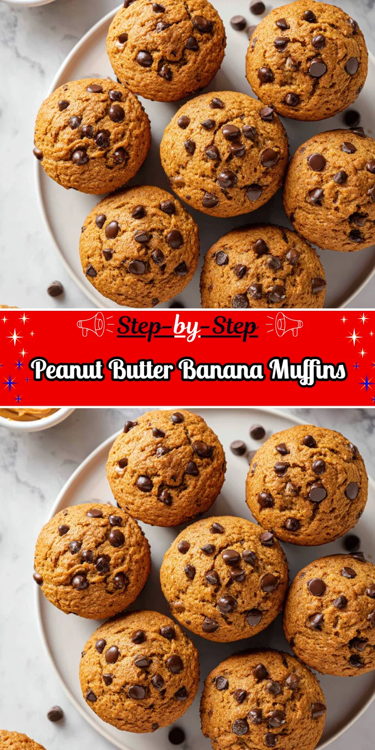 Peanut Butter Banana Muffins