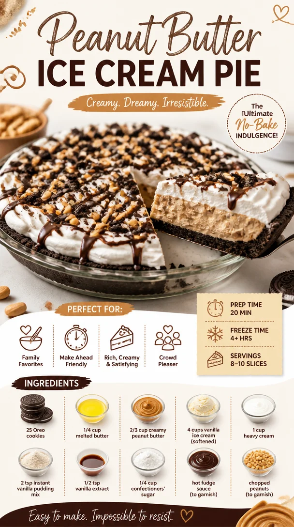 Peanut Butter Ice Cream Pie