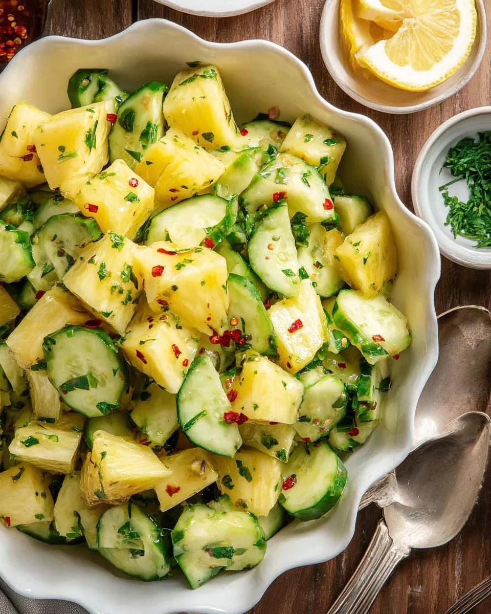 Pineapple Cucumber Salad