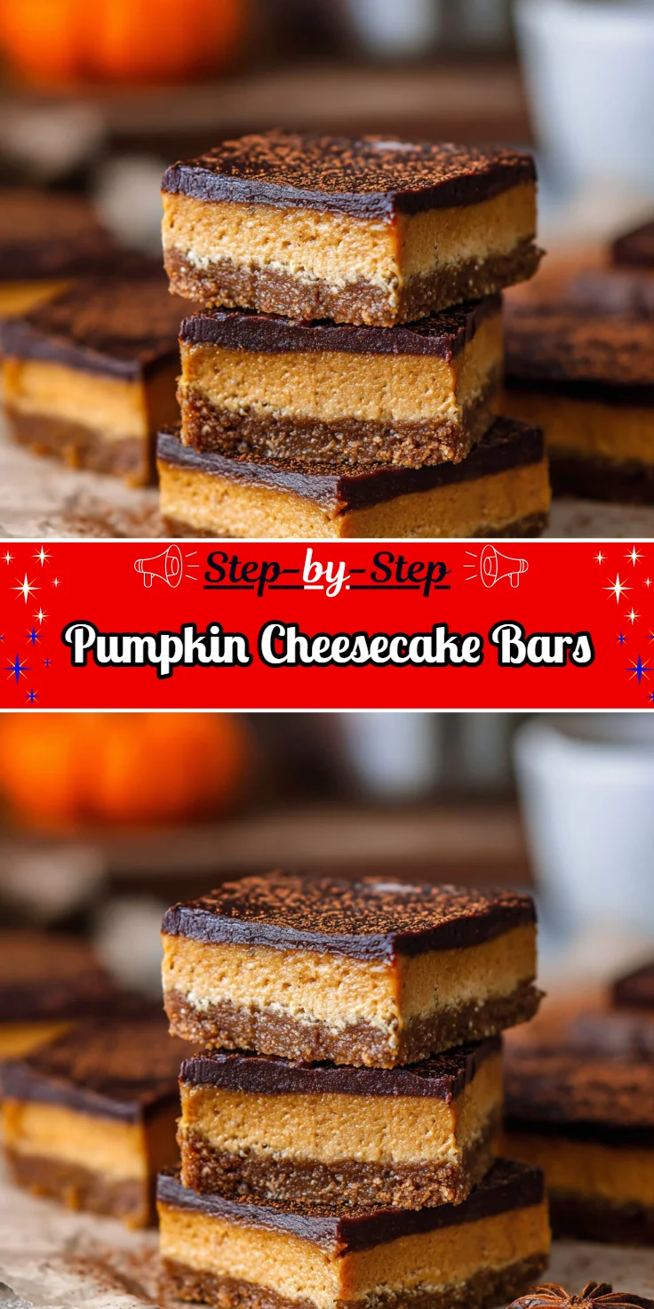 Pumpkin Cheesecake Bars