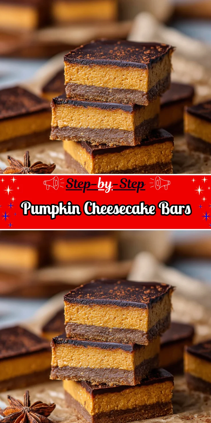 Pumpkin Cheesecake Bars