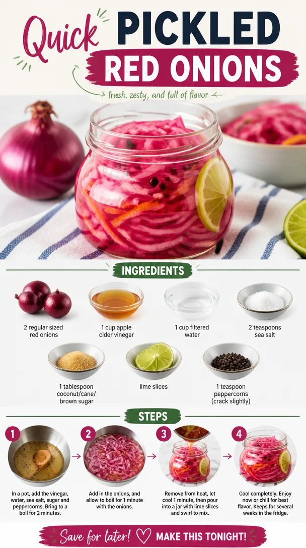 Quick Pickled Red Onions