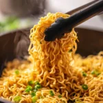 Delicious bowl of Ramen Pad Thai with vibrant veggies and flavorful sauce