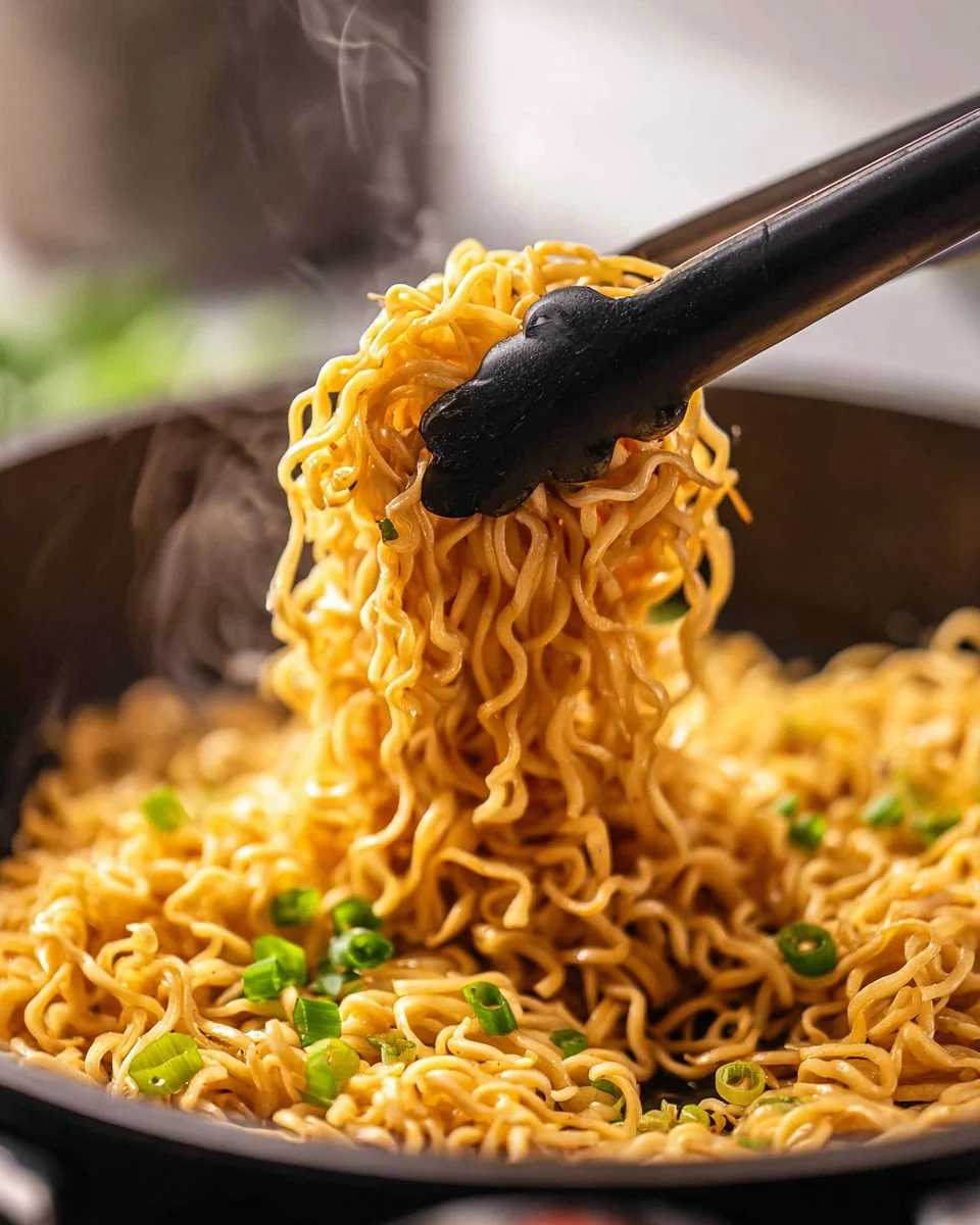 Delicious bowl of Ramen Pad Thai with vibrant veggies and flavorful sauce