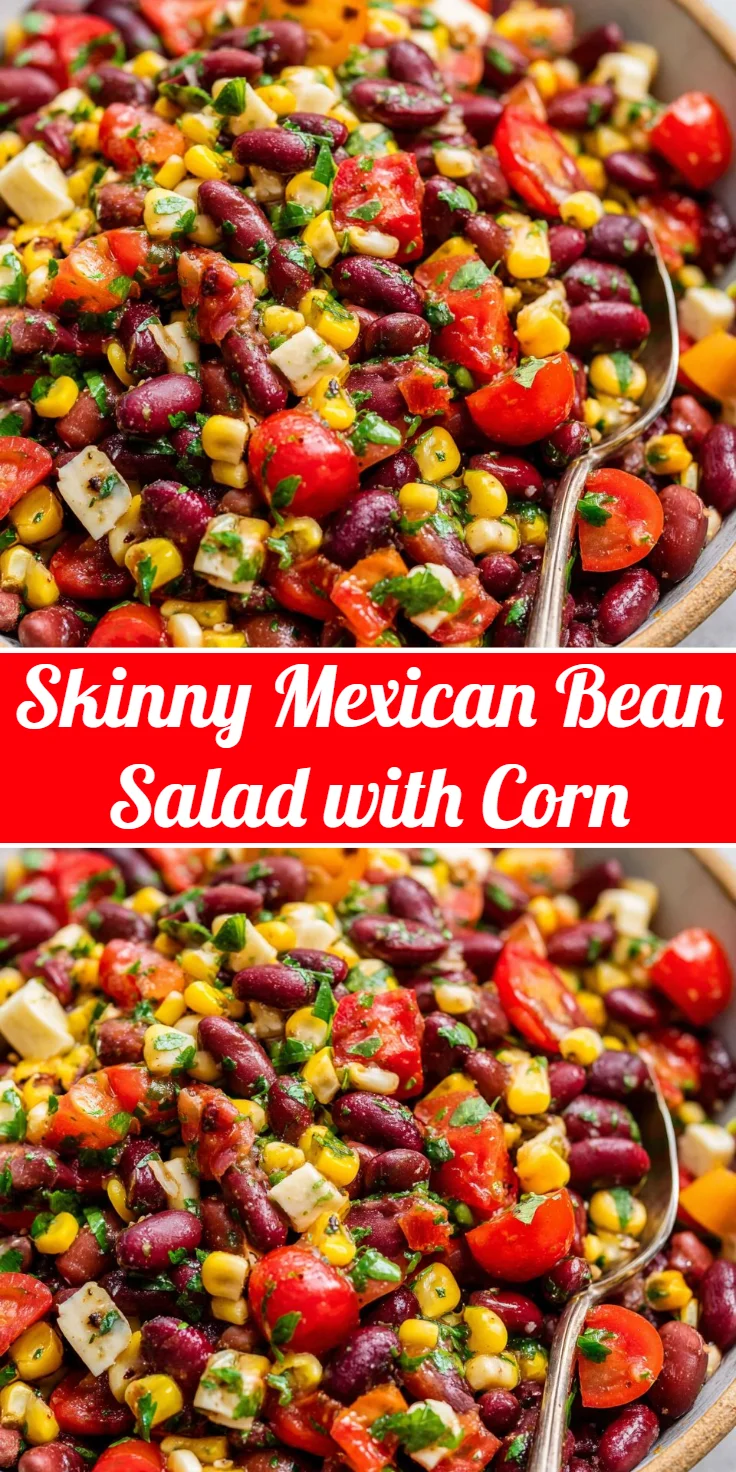 Skinny Mexican Bean Salad with Corn