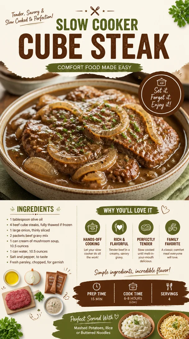 Slow Cooker Cube Steak