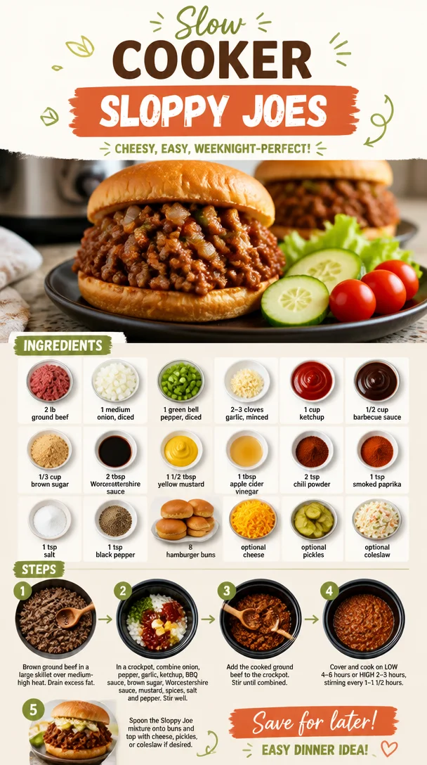 Slow Cooker Sloppy Joes