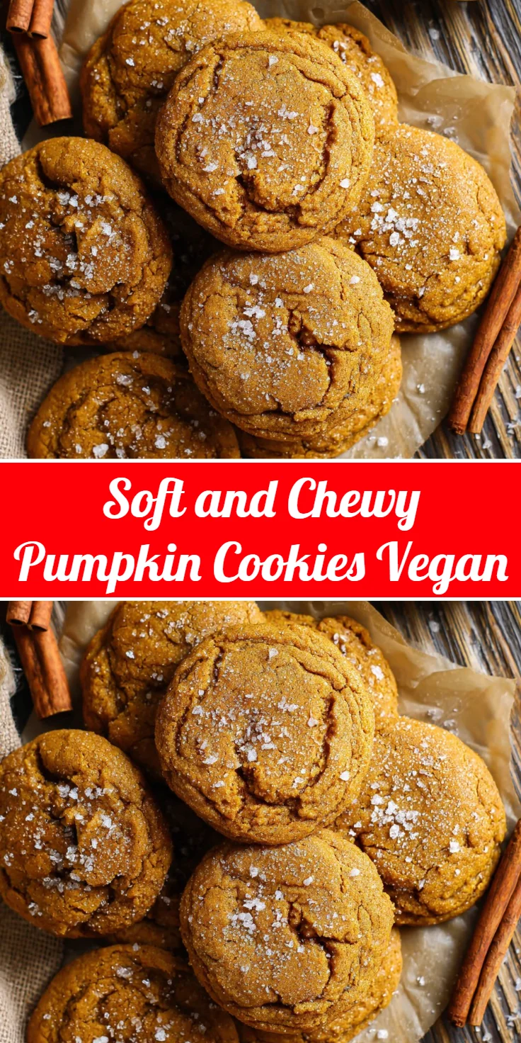 Soft and Chewy Pumpkin Cookies Vegan